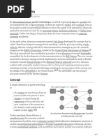 Packet Switching: Concept