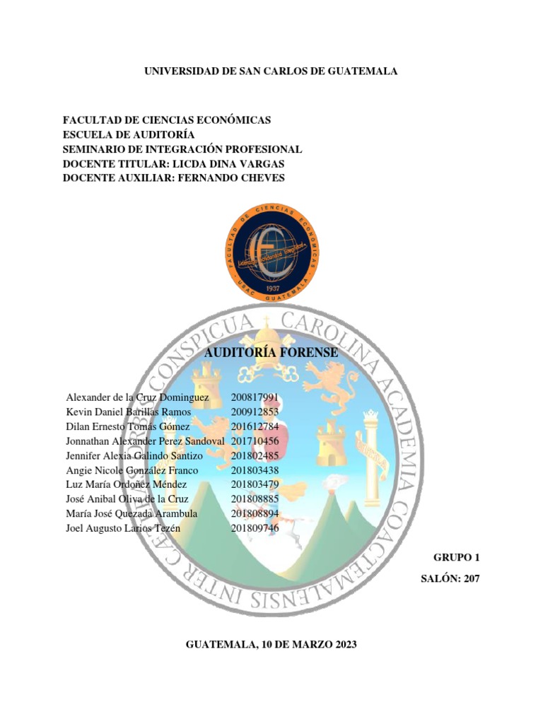 Auditoria Forense Pdf Auditoría La Seguridad Informática