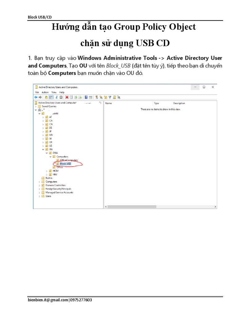 Group Policy Object - Block USB | PDF