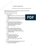 Sample Mid Semester Assessment Questions