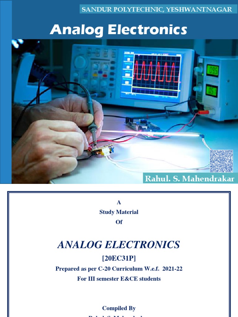 Analog Electronics Study Material for E&CE | PDF | Rectifier | Power Supply