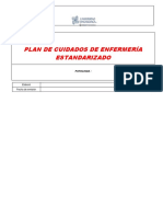 Plan de Cuidados de Enfermería Estandarizado: Elaboró Fecha de Emisión