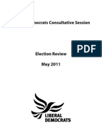 Liberal Democrats Election Review: May 2011 Elections and AV Referendum