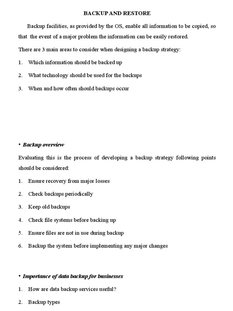 Backup And Restore Pdf Backup Utility Software