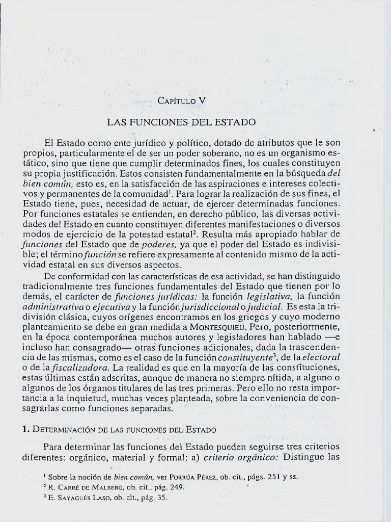 Las funciones del estado pdf estado pol tica separaci n de poderes