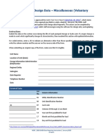 Appendix E7: Unit Design Data - Miscellaneous (Voluntary Reporting)