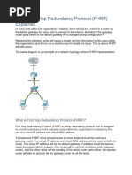 Cisco First Hop Redundancy Protocol by Tanmoy