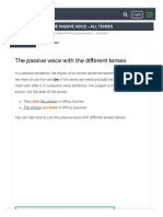 The Passive Voice - All Tenses - Test-English