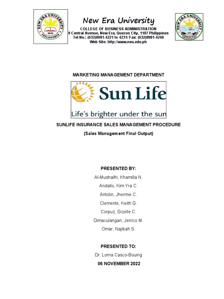 Sun Life Sales Management Guide | PDF | Sales | Insurance
