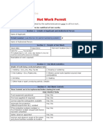 Hot Work Permit Safety Check
