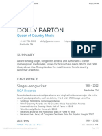 Dolly Parton's legendary career as a singer, songwriter, and actress