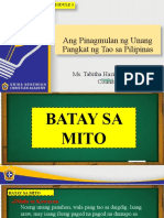 Ang Pinagmulan NG Unang Pangkat NG Tao Sa Pilipinas: Ms. Tabitha Haziel Sinsay-Colina