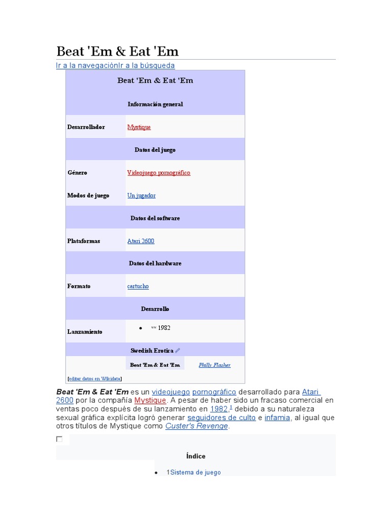 Beat Em Eat Em Pdf Videojuegos