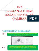 B-7 Aturan-Aturan Dasar Penyajian Gambar