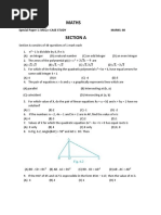 Maths Class To Special Paper 1