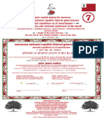Bearth Certificate - Affidavit of Allodial Record of Live Birth 1 April 2023