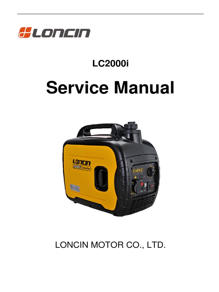 Service Manual: Loncin Motor Co., LTD | PDF | Power Inverter