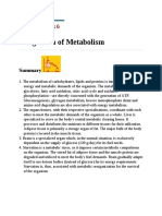 Integration of Metabolism