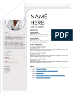 Microsoft Cv Resume Template 111