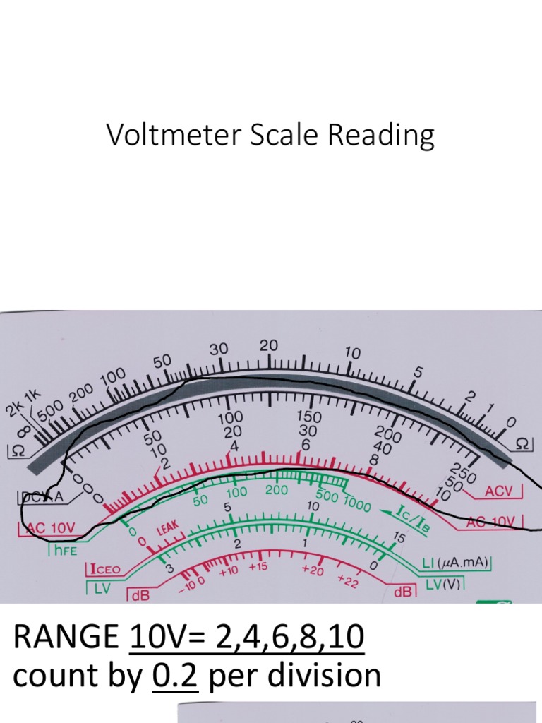 Voltmeter Reading 10 50 250 1000 | PDF