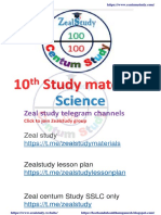 Zeal Centum Study 10th Science em Important 1,2,4,7 Marks