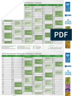 2023 Calendar UNDP CIPS Training & Certification