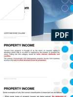 Income From Property Summary