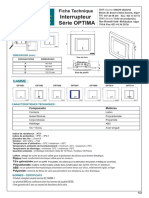Fiche Technique Optima Interrupteur