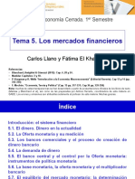 Tema 5. Los Mercados Financieros: Carlos Llano y Fátima El Khatabi