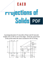 Geometric Solids Projection Drawings