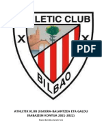 Athletik Klub (Egoera-Balantzea Eta Galdu IRABAZIEN KONTUA 2021-2022)