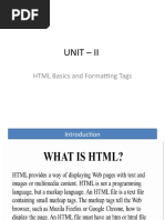  Basics of HTML