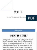  Basics of HTML