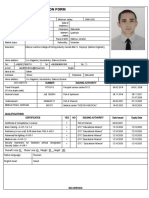 Employment Application Form: Personal Data