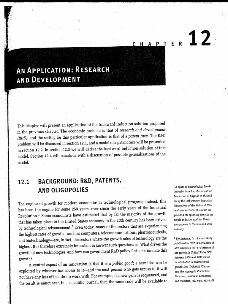 Chapter 12 R - D Model | PDF