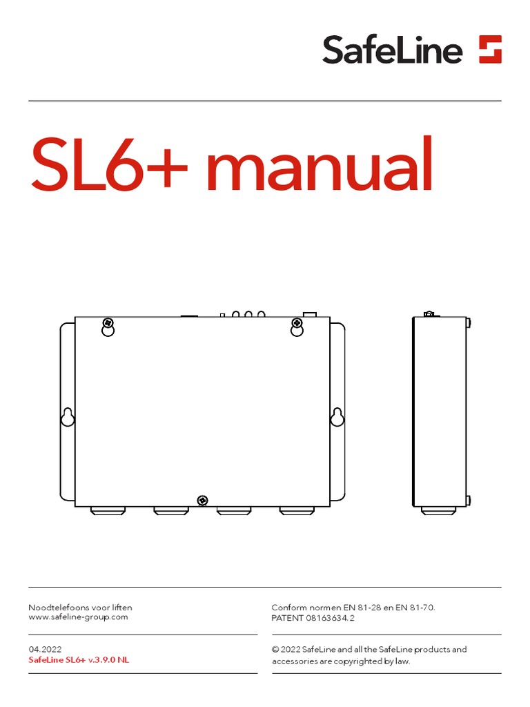Safeline sl6 Manual V 3 9 0 NL | PDF