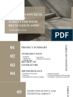 Pervious Concrete Partially Subtituted With Recycled Plastic