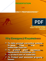 Presentation: "Emergency Preparedness"