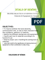 Sewing Tools and Equipment Fundamentals