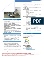 FME 006 Fluid Mechanics Experimental Plan