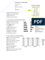 Orações com verbos e pronomes