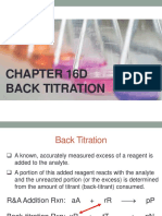  Back Titration