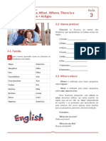 Inglês Básico - Família, perguntas, artigos e vocabulário