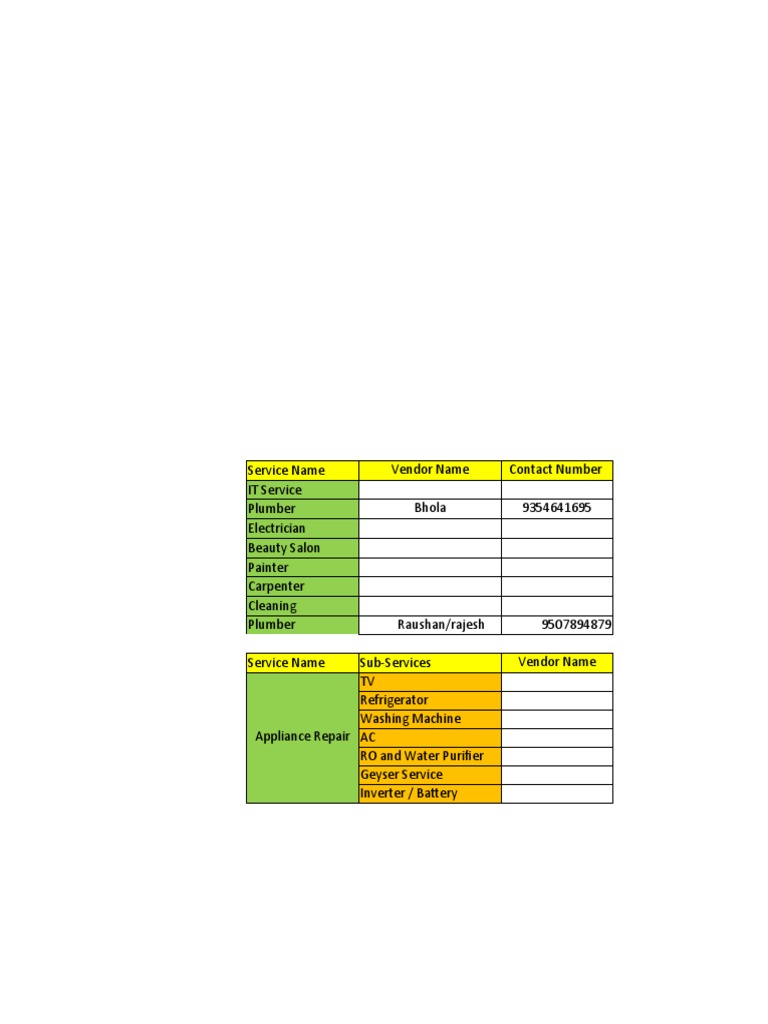 Local Service Provider Directory | PDF