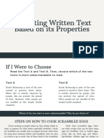 Evaluating Written Text Based On Its Properties 3