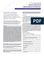 Design and Construction of A Novel Recirculating Aquaculture System For The Initial Rearing of Hybrid Green Sunfish A Case Study