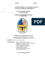 Universidad Mayor Real Y Pontificia de San Francisco Xavier de Chuquisaca Facultad de Ciencia Y Tecnologia