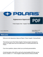 Appearance Approval Report (AAR) : Polaris Supply Chain - Supplier Training Module