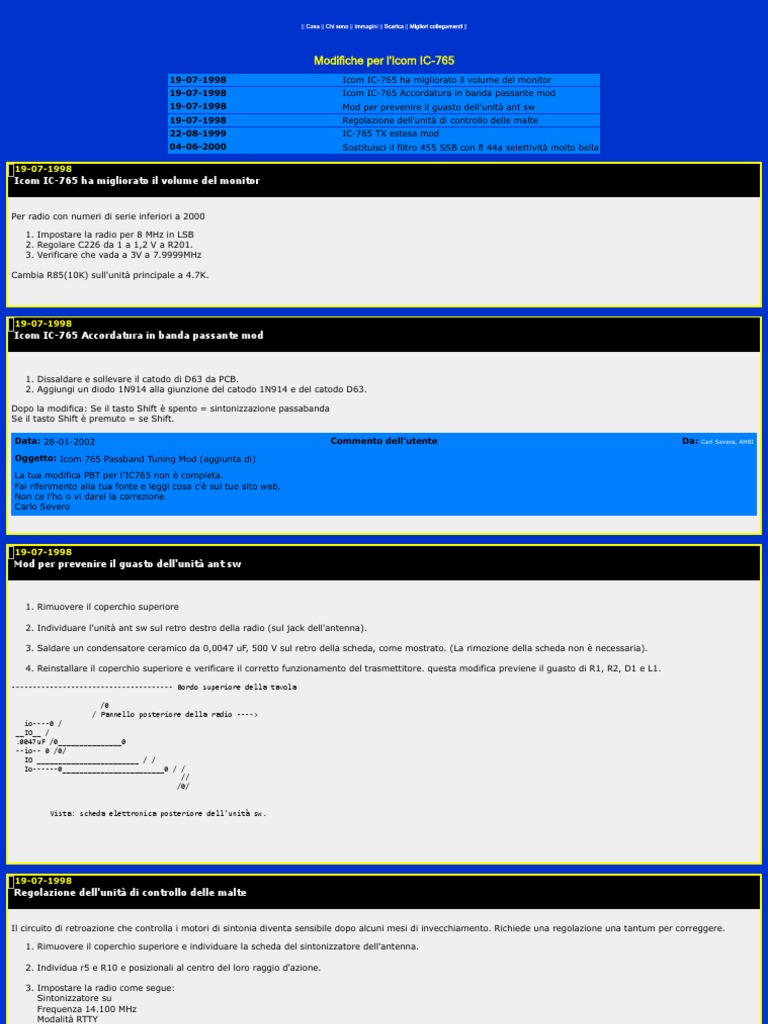 Modifications For The Icom IC-765 | PDF