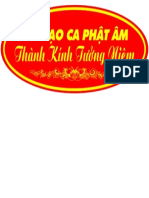 Ban Đạo Ca Phật Âm: Thaønh Kính Töôûng Nieäm